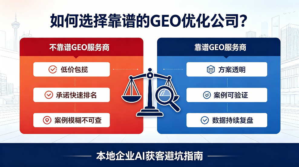 阳春如何选择靠谱的GEO优化公司？本地企业AI获客避坑指南